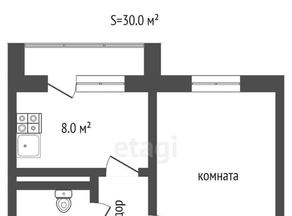 квартира г Оренбург р-н Дзержинский пр-кт Дзержинского 39 фото 2