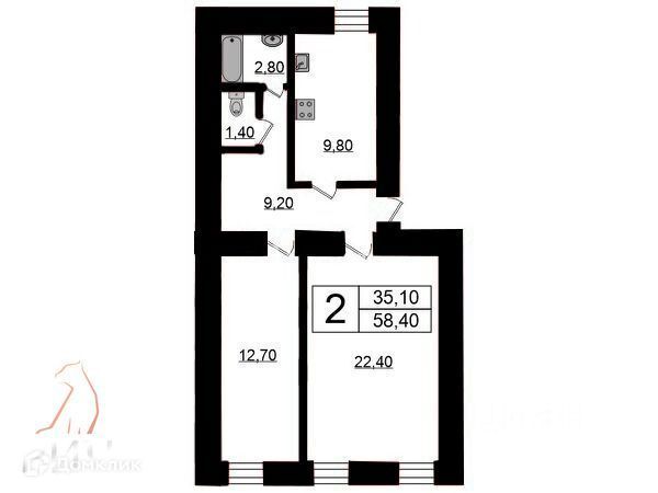 квартира г Санкт-Петербург линия 1-я В.О. 54 Василеостровский, О. фото 4