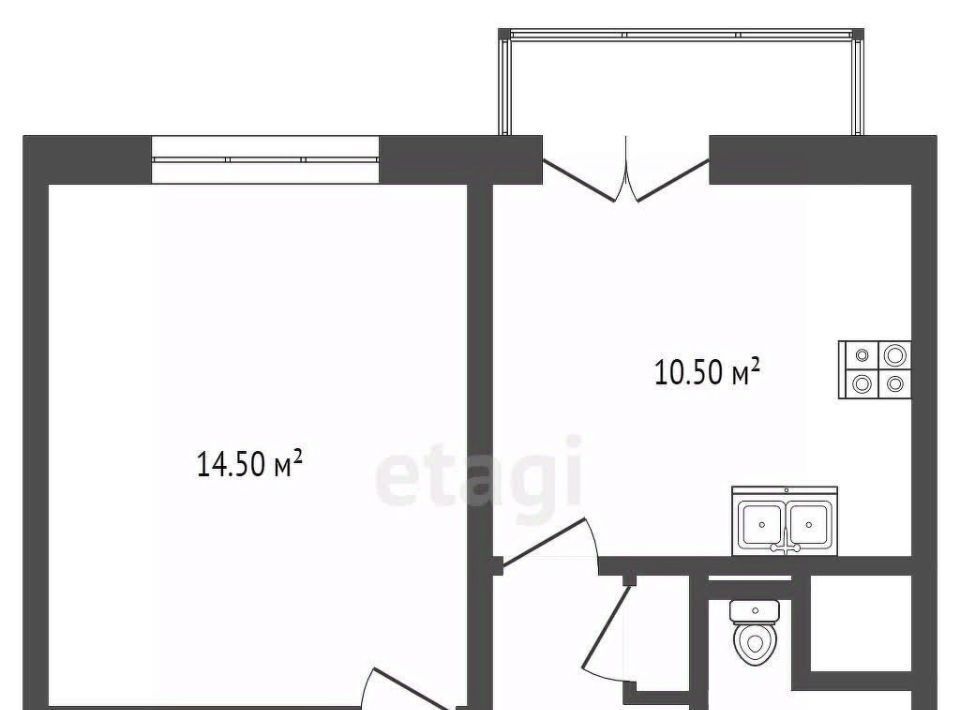 квартира р-н Зерноградский х Гуляй-Борисовка ул Николаенко 33/2 фото 2