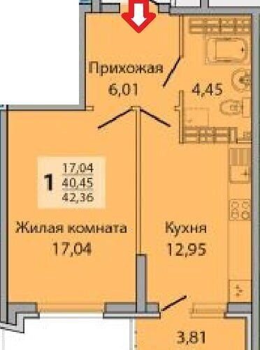 квартира г Екатеринбург р-н Ленинский Чкаловская ул Волгоградская 18а ЖК «Московский квартал» фото 13