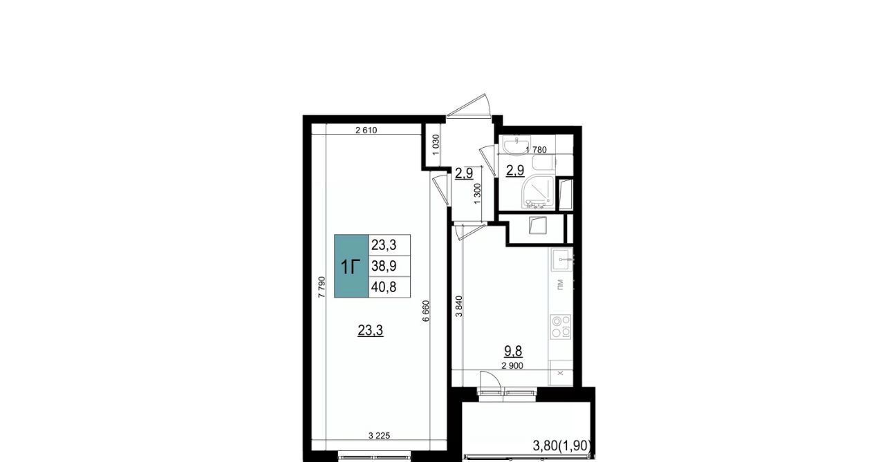 квартира г Одинцово БЗРИ Баковка 6-6А мкр, Одинцово-Сити жилой комплекс, к 23 фото 1