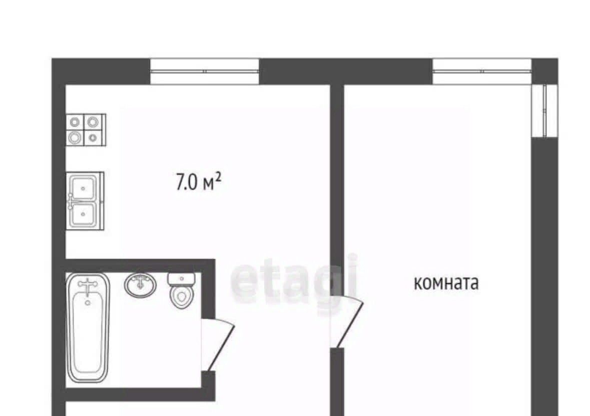 квартира г Клин ул 60 лет Комсомола 14к/2 фото 17