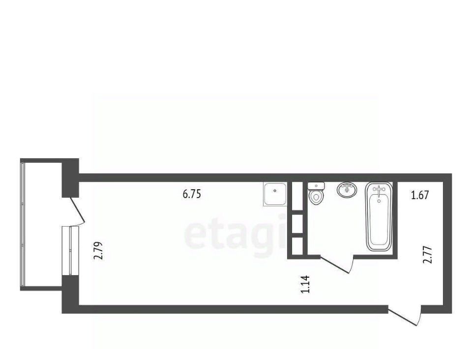 квартира г Красноярск р-н Октябрьский ул Калинина 181 фото 9