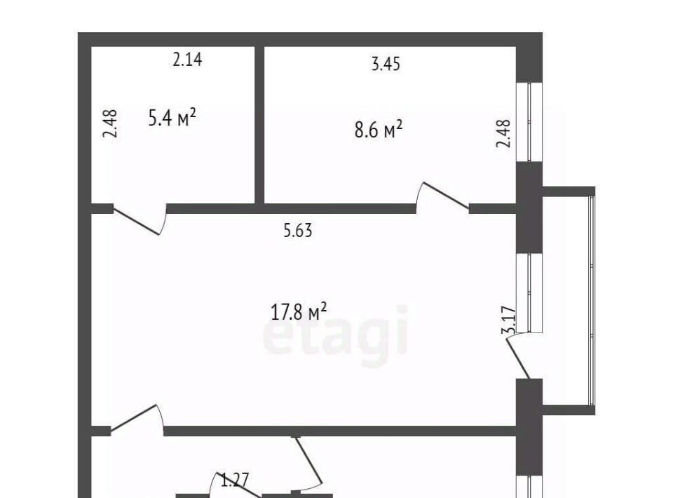 квартира г Чита р-н Ингодинский ул Гагарина 17 фото 16