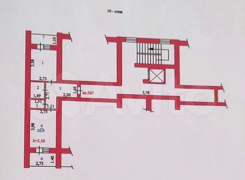 квартира г Пенза р-н Железнодорожный ул Антонова 47 фото 23