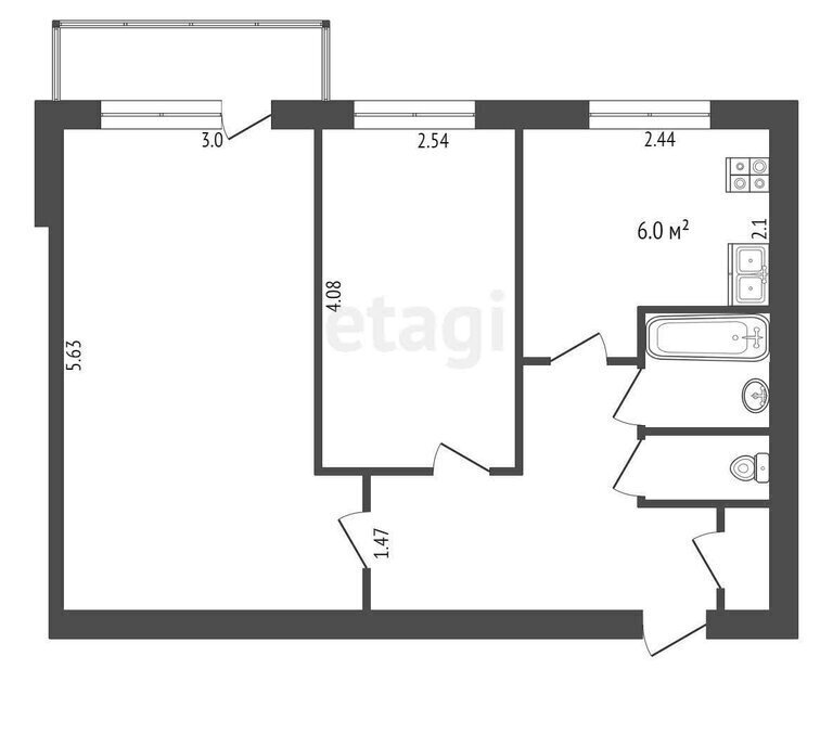 квартира г Тобольск р-н мкр 8 8А фото 23