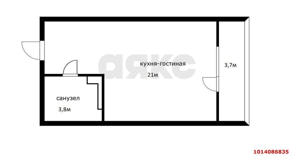 квартира г Краснодар р-н Прикубанский ул им. Григория Булгакова 8к/1 фото 1