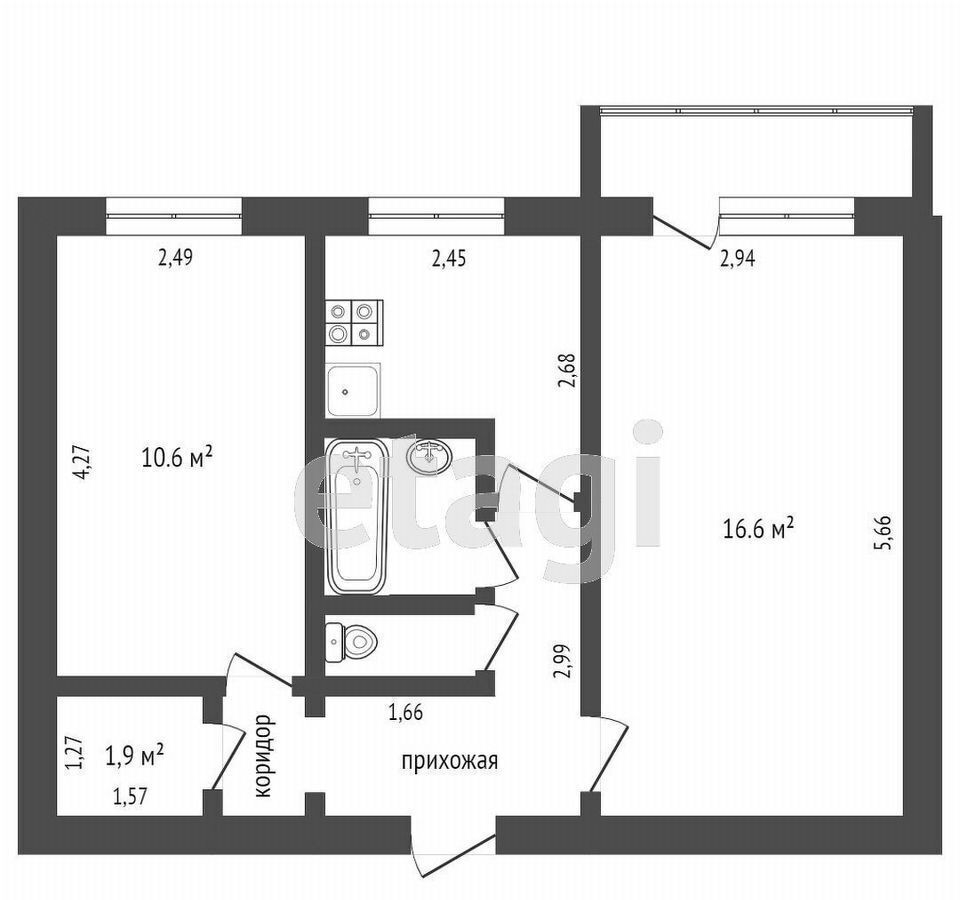 квартира г Тобольск 4-й мкр-н, 8 фото 21