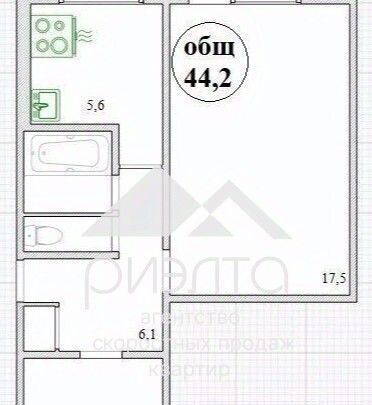 квартира г Новосибирск Гагаринская ул Рельсовая 8/1 фото 2