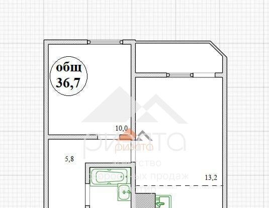 квартира г Новосибирск Речной вокзал ул Одоевского 1/10 фото 7