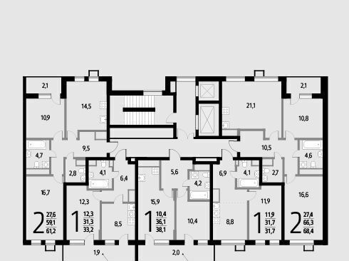 квартира г Москва п Десеновское ул 6-я Нововатутинская 15к/2 Кедровая фото 2