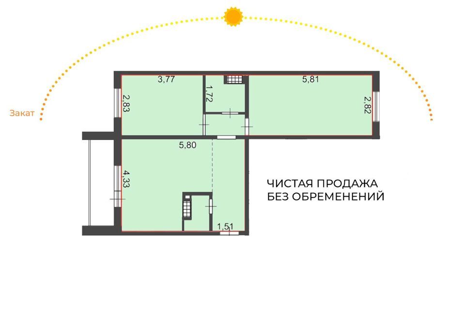 квартира г Челябинск р-н Курчатовский Парковый Челябинский городской округ, Хариса Юсупова, 85 фото 1