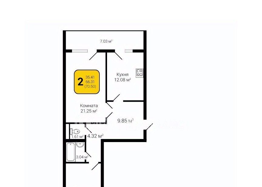 квартира г Воронеж р-н Коминтерновский пер Здоровья 90г/1к 1 фото 1