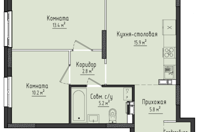 квартира р-н Ленинский ул Оружейников 3 Ижевск городской округ фото