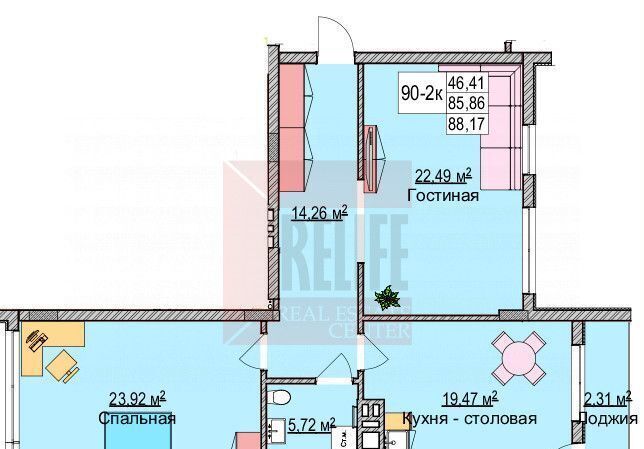 квартира р-н Зеленоградский г Зеленоградск ул Гагарина 87 ЖК «Атлантис» фото 4