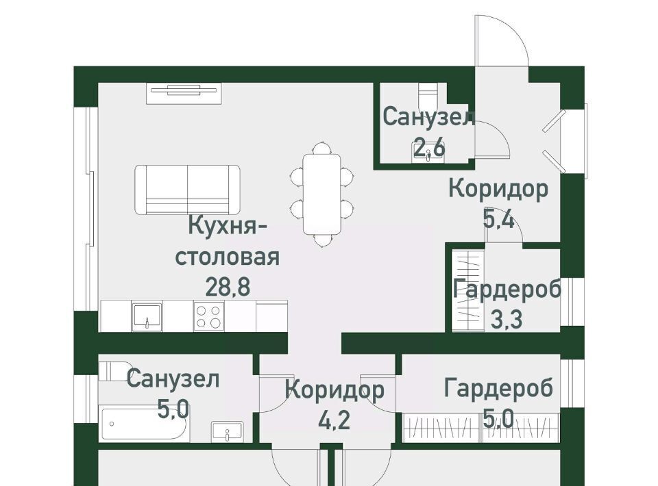 квартира п Западный р-н мкр Привилегия ул Кременкульская 15 Кременкульское с/пос фото 1