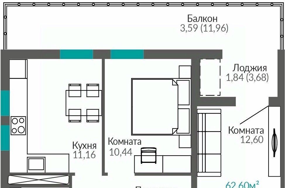 квартира г Симферополь р-н Киевский Крымская Роза фото 1