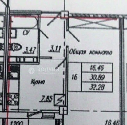 квартира г Чебоксары р-н Калининский б-р Солнечный 12к/1 фото 2