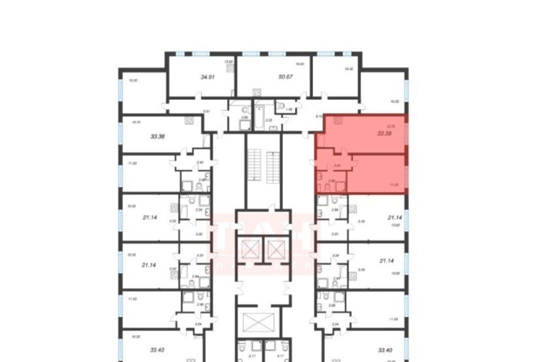 квартира г Санкт-Петербург метро Академическая ул Пахомовская 16к/1 фото 8