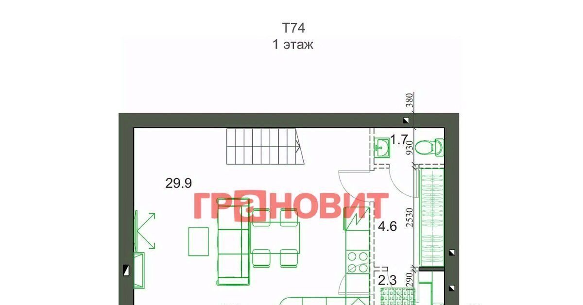 дом р-н Новосибирский п Садовый р-н мкр Березки-3 Станционный сельсовет, 9 фото 12