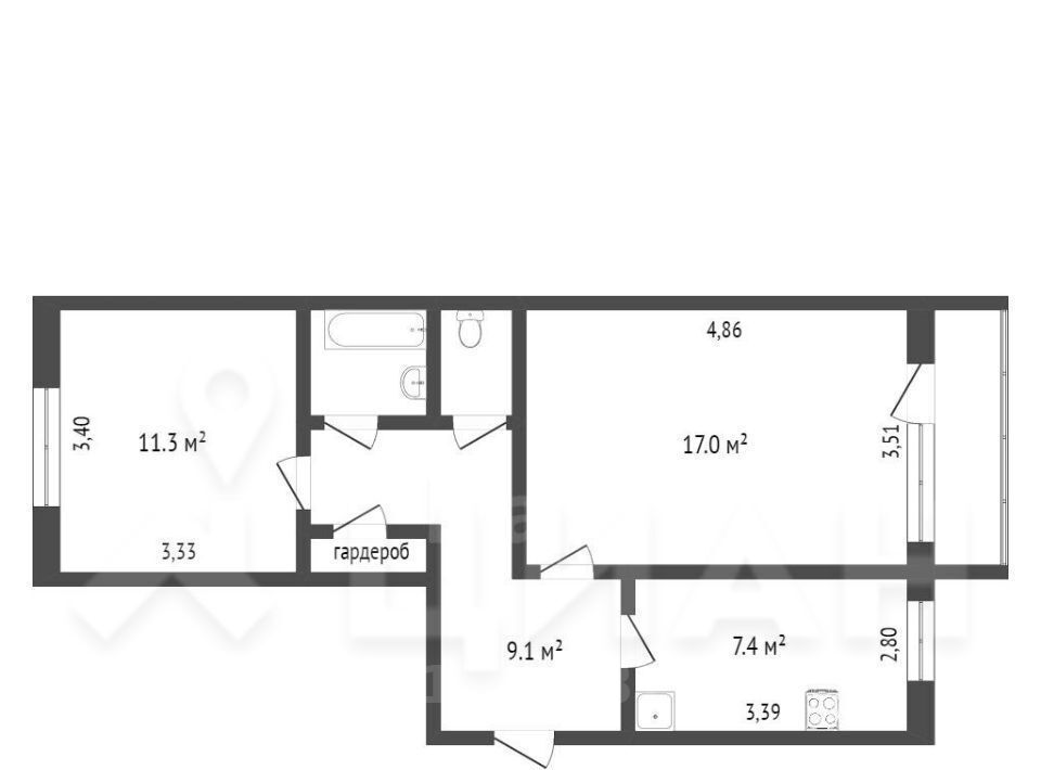 квартира г Волгоград р-н Советский ул им. Богданова 30 фото 2