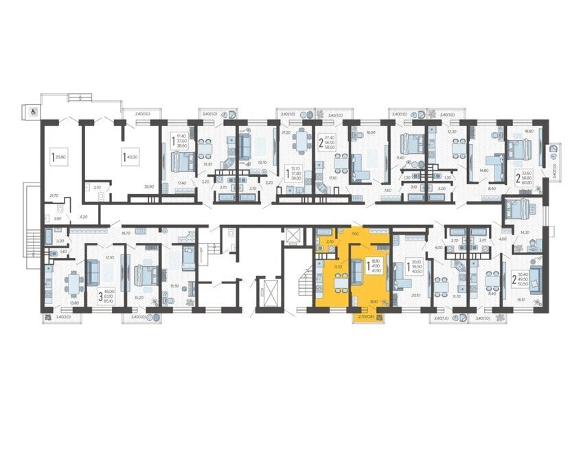 квартира г Краснодар микрорайон 9-й километр ул Ярославская 115к/7 фото 2