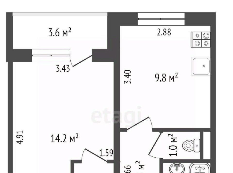 квартира г Ростов-на-Дону р-н Первомайский Темерник ул Думенко 15б фото 2