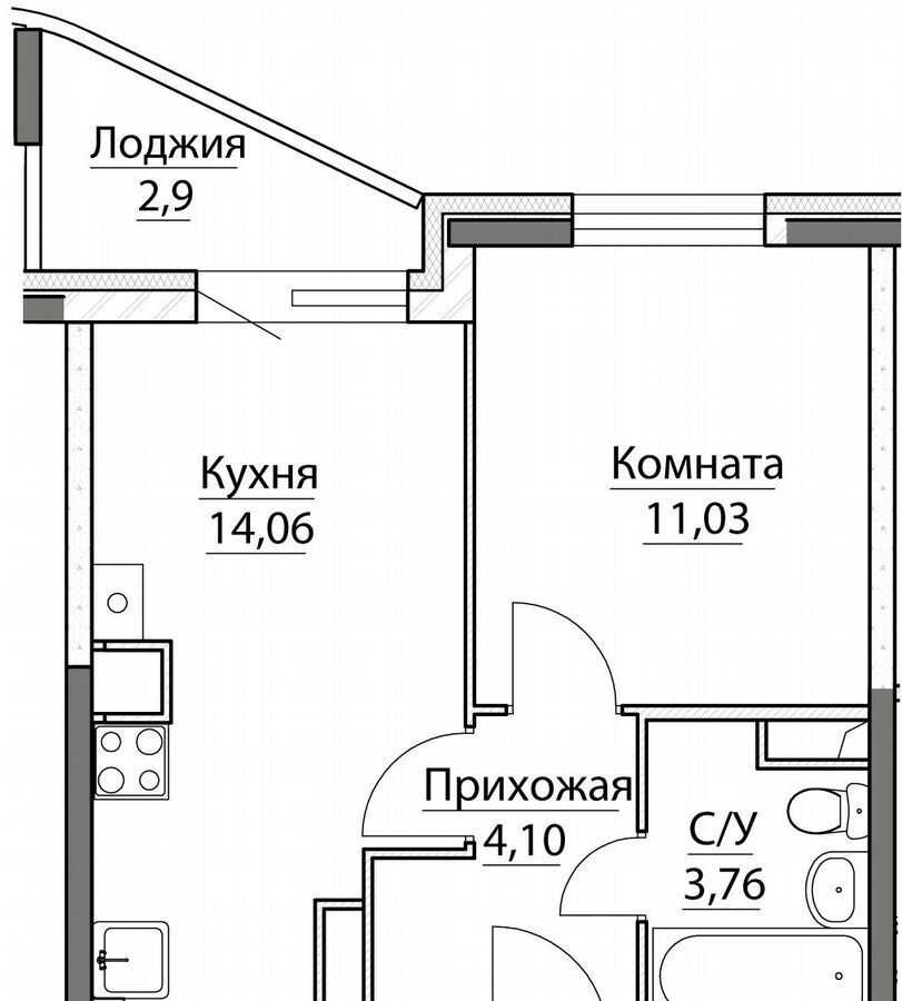 квартира р-н Ярославский п Красный Бор Заволжское сельское поселение, 1, Ярославль фото 3