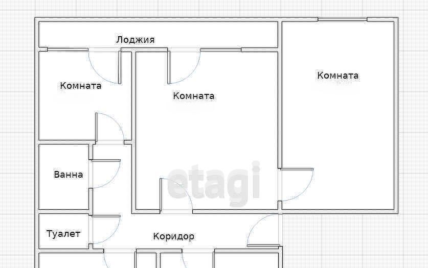 квартира р-н Костромской п Безгачево ул Строителей 8 с пос, Никольское фото 2