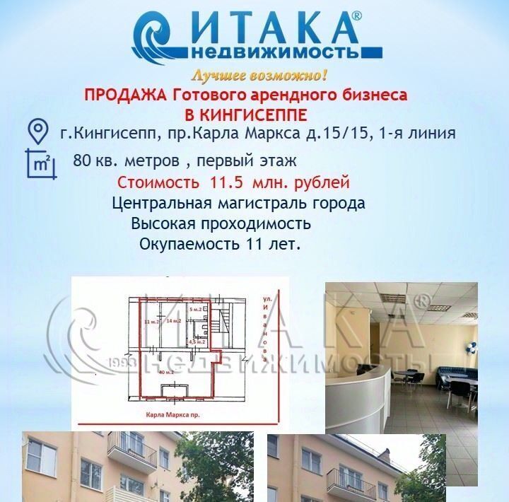 свободного назначения р-н Кингисеппский г Кингисепп пр-кт Карла Маркса 15 фото 1
