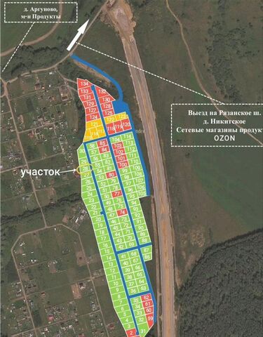 земля 55 км, М-5 Урал, 79-й километр, Мещерино, Новорязанское шоссе фото