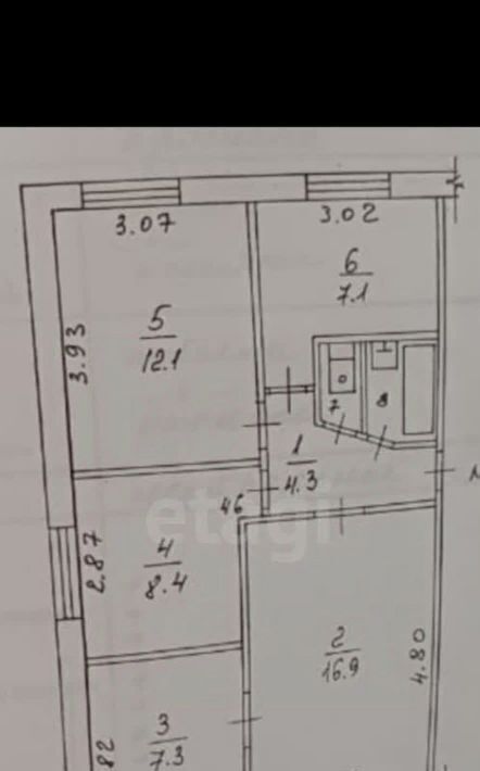 квартира г Набережные Челны р-н Комсомольский ЗЯБ ул им Комарова 1 фото 30