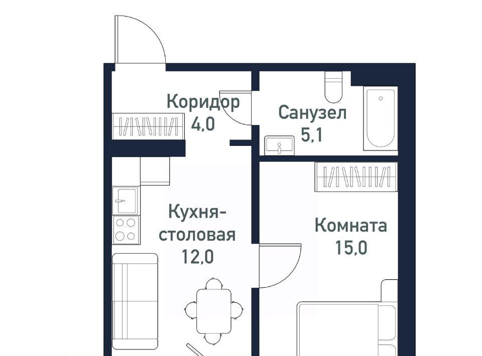 квартира р-н Сосновский п Пригородный ул Ласковая 1 Кременкульское с/пос фото 1