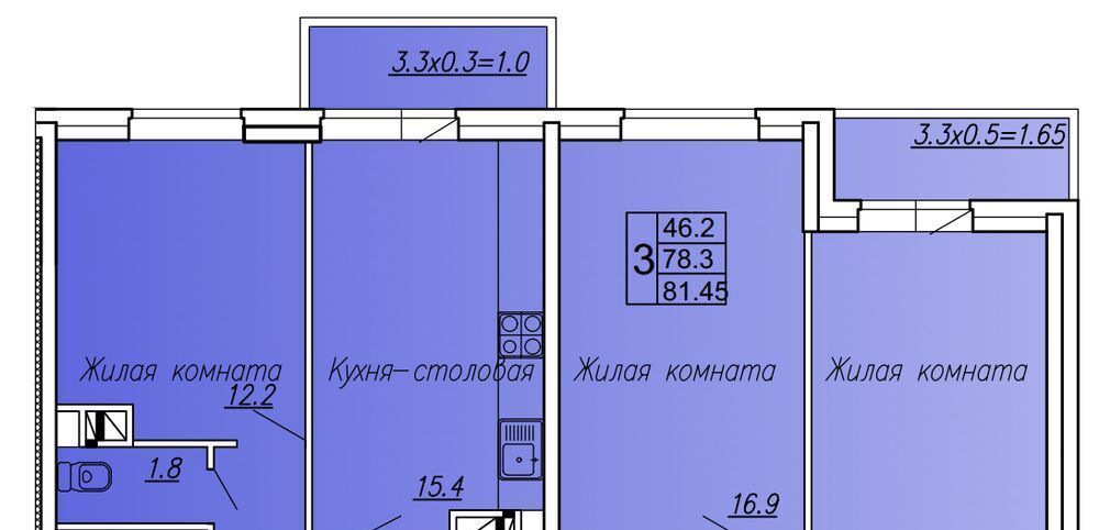 квартира г Ростов-на-Дону р-н Октябрьский ул Нансена 83с/5 фото 2