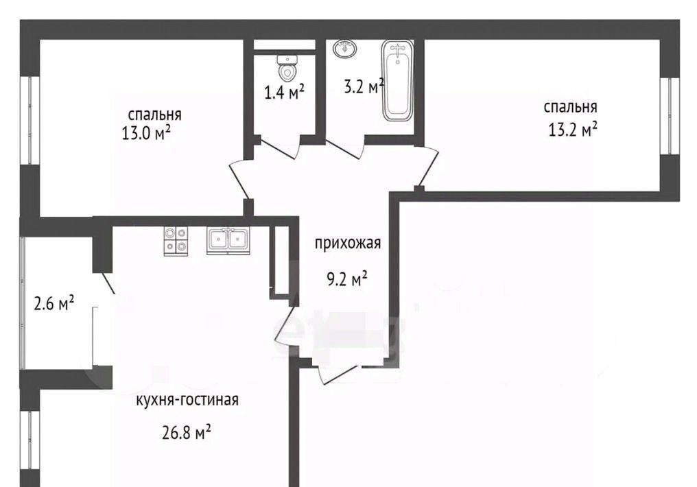 квартира г Ставрополь р-н Промышленный ул Пирогова 5ак/8 фото 1