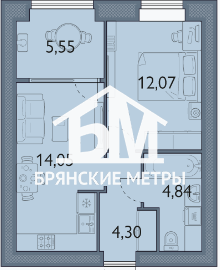 квартира р-н Брянский п Мичуринский микрорайон Мегаполис-Парк, 22 к 1 фото 3