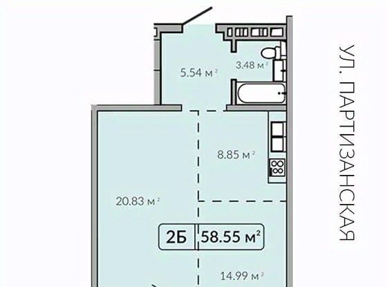 квартира г Иркутск р-н Октябрьский ул Байкальская 91 фото 1