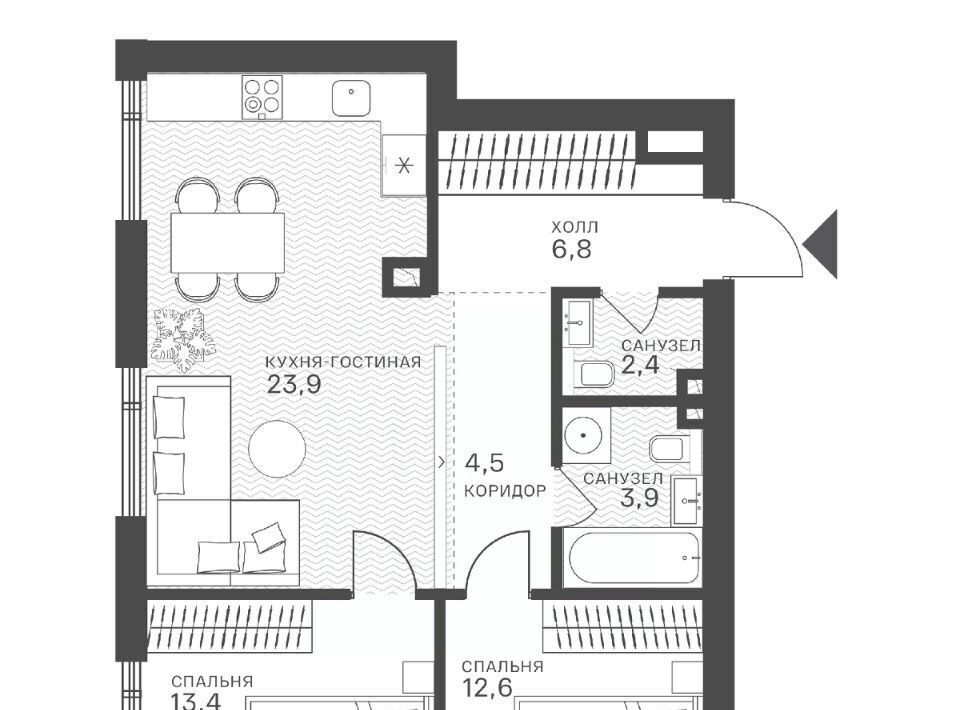 квартира г Москва метро Крылатское ул Крылатская ЖК Ecotower Крылатское муниципальный округ Крылатское фото 1