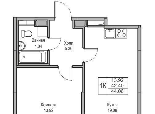 квартира г Санкт-Петербург ЖК «Юнтолово» Беговая фото 2