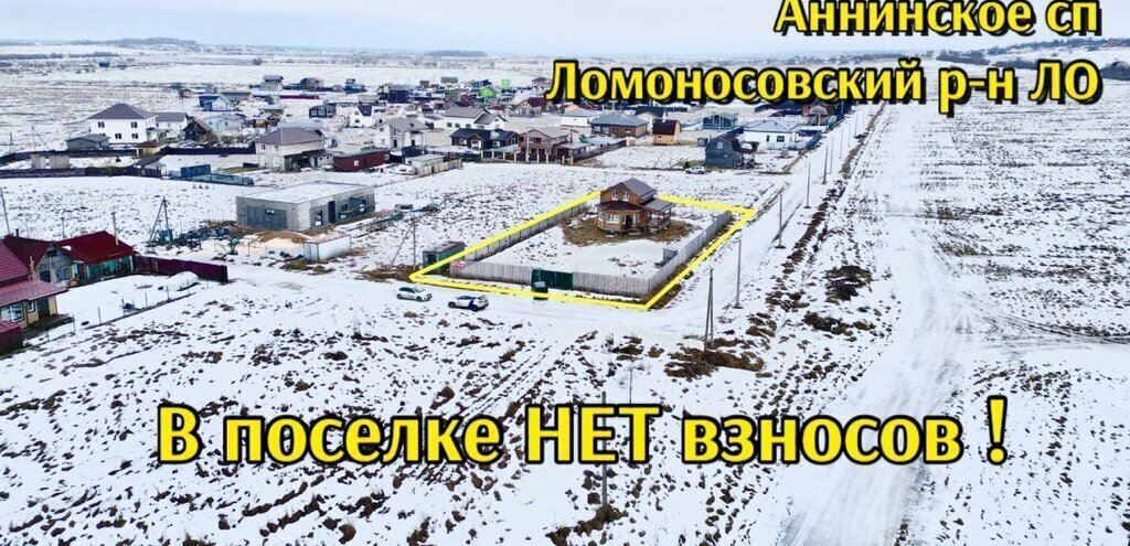 дом р-н Ломоносовский п Аннино коттеджный посёлок Волшебная поляна, Лучистая улица фото 1