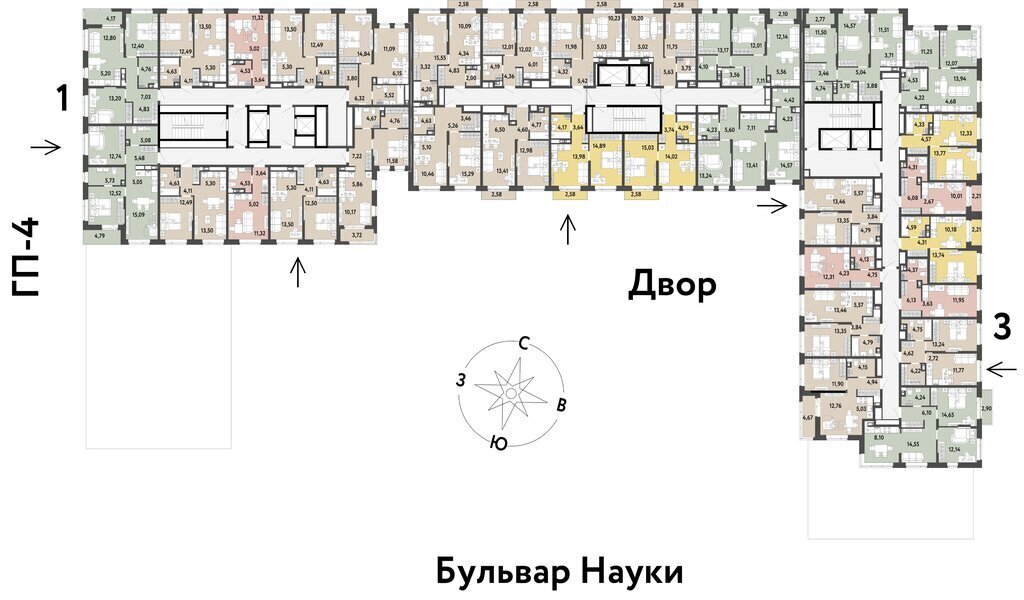 квартира г Тюмень ЖК «Авторский» Калининский административный округ фото 2