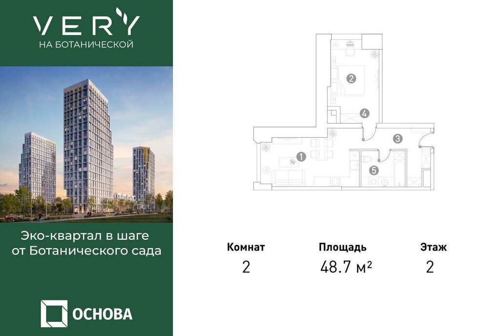 квартира г Москва метро Фонвизинская ул Ботаническая 29 муниципальный округ Марфино фото 1