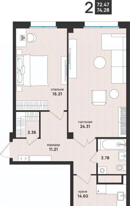 квартира г Архангельск Октябрьский ул Свободы 16 фото 1
