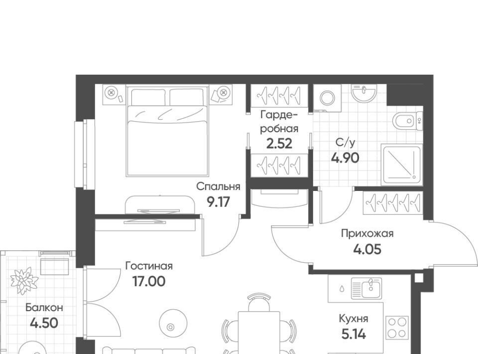 квартира г Казань Козья слобода ул Гаврилова 5бк/1 фото 1