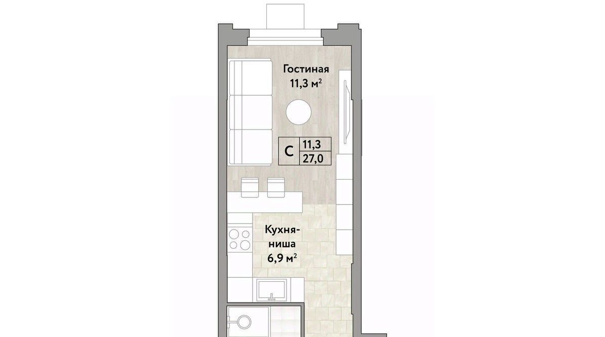 квартира г Москва метро Бунинская аллея № 174 кв-л, Новые Смыслы жилой комплекс фото 1