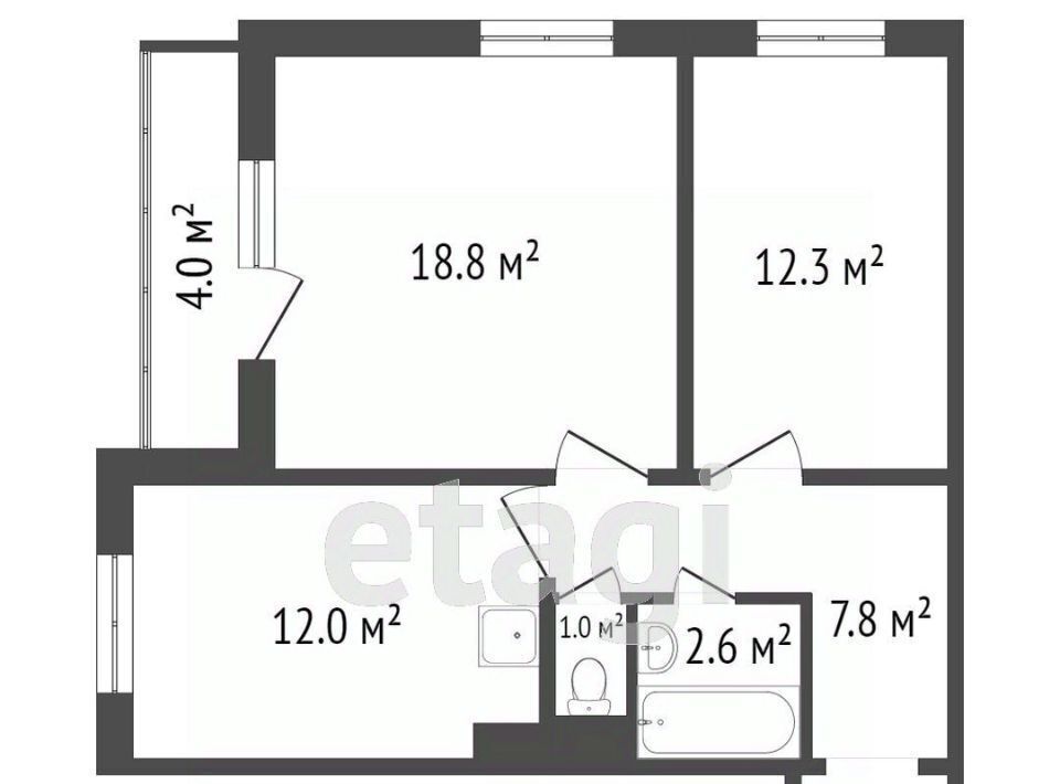 квартира г Красноярск р-н Октябрьский ул Елены Стасовой 50е фото 24