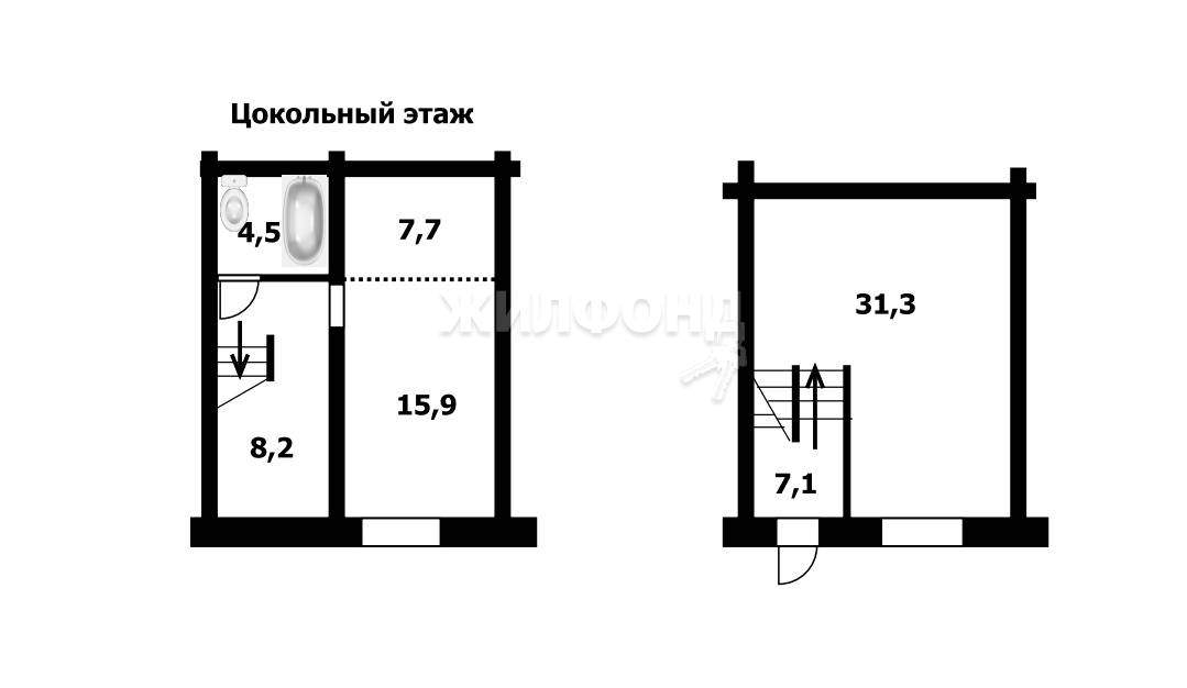 квартира р-н Мошковский п Октябрьский ул Локтинская 6 фото 20