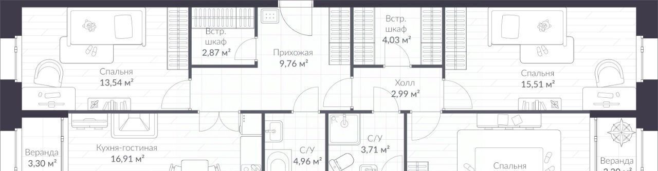 квартира г Санкт-Петербург п Стрельна ш Красносельское 22 метро Проспект Ветеранов фото 1