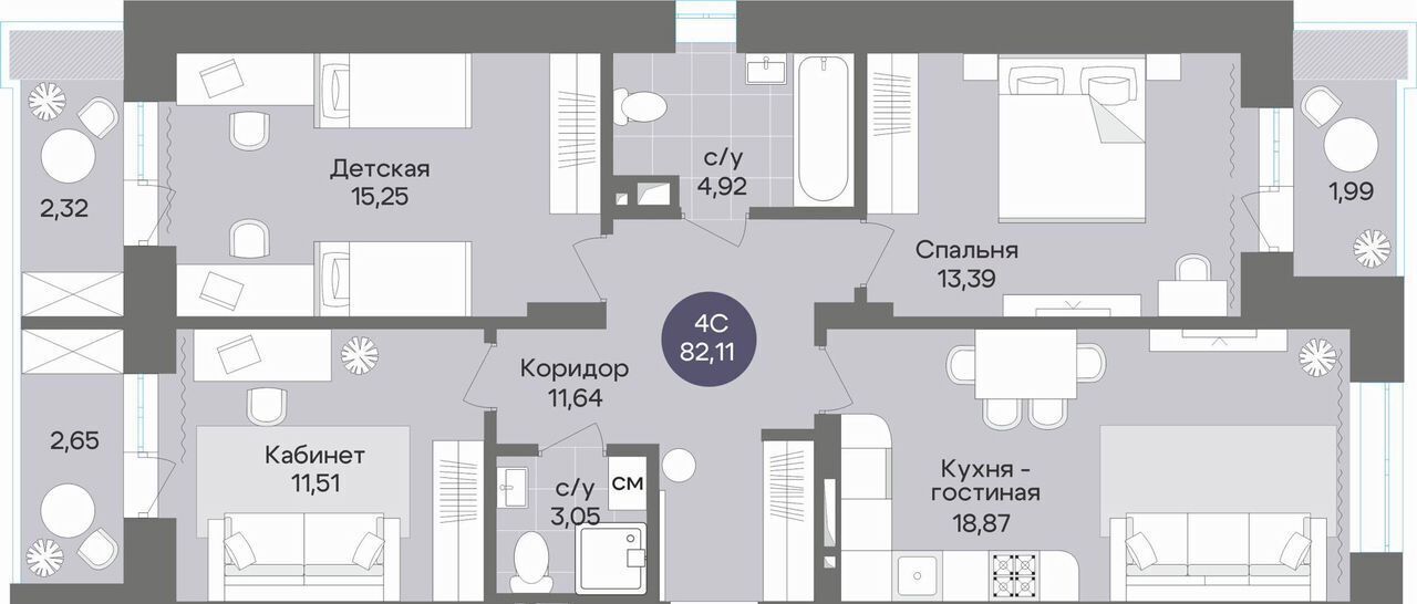 квартира г Новосибирск р-н Советский ул Рубиновая 13 Квартал на Российской фото 1