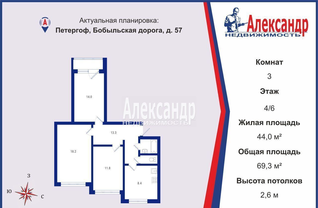 квартира г Петергоф р-н Петродворцовый ул Бобыльская 57 дорога фото 2